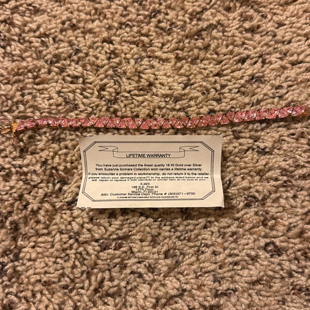 Pink Trilliant Bracelet - Picture 4 of 6